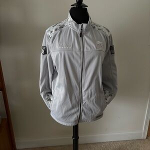 Colosseum Gray Camo Military Jacket